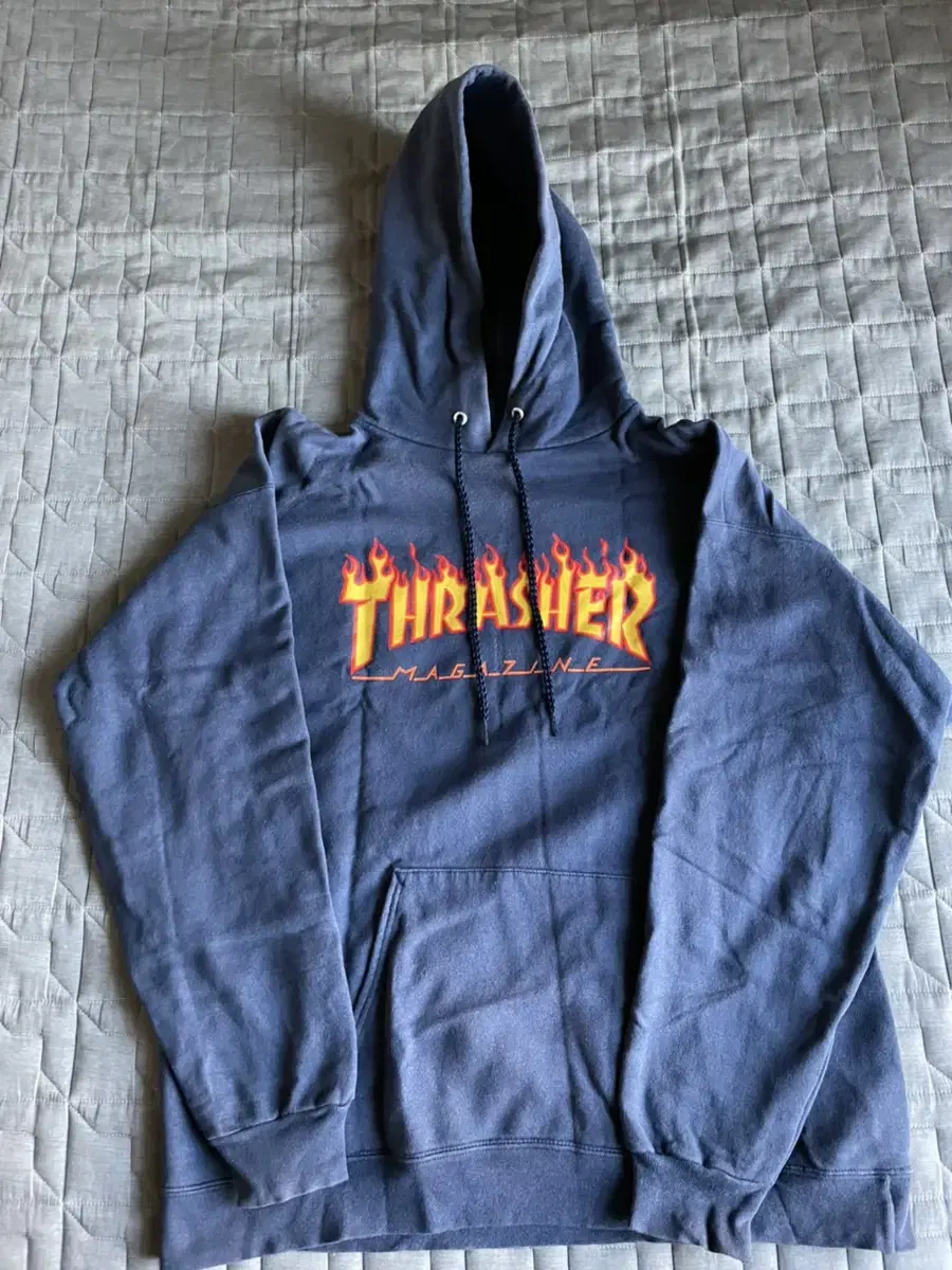 Thrasher 트레셔 불꽃 후드티 M